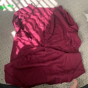 Isabelle maternity dress cranberry red size medium